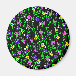 Vår Blommigt Art Magnet