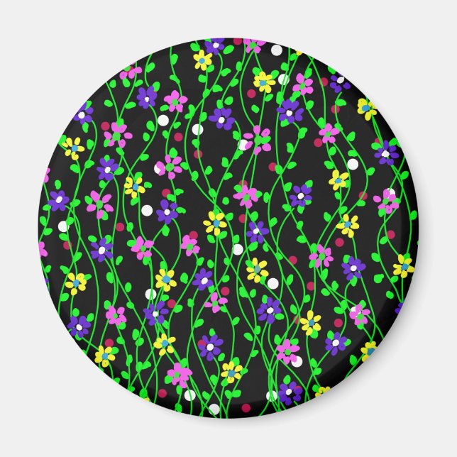 Vår Blommigt Art Magnet (Framsidan)