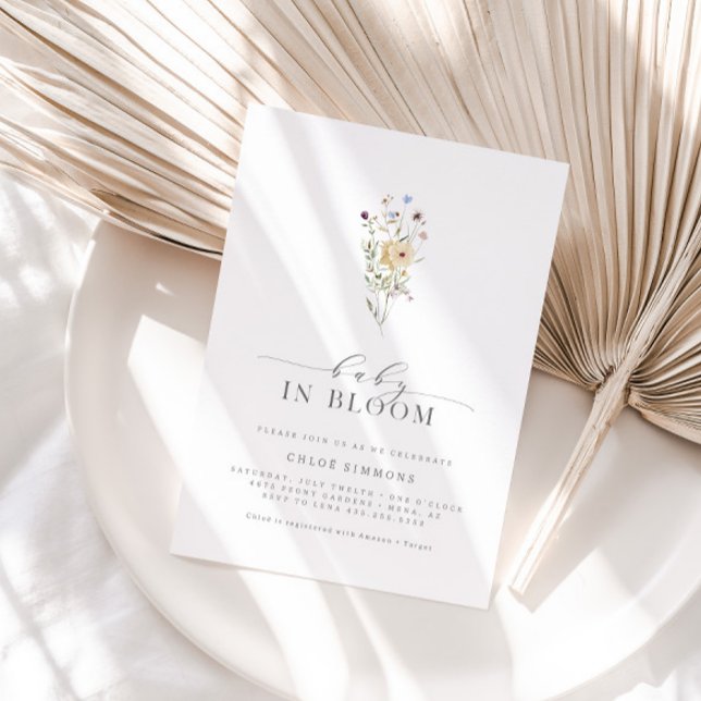 Vår Blommigt Baby i Bloom Baby Shower | Inbjudningar (Skapare uppladdad)