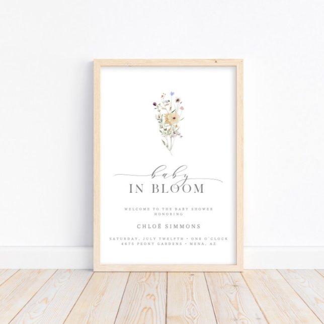 Vår Blommigt Baby i Bloom Baby Shower | Poster (Skapare uppladdad)