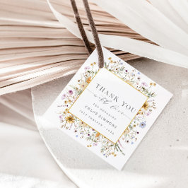 Vår Blommigt Baby i Bloom Baby Shower Tack Gåvor Etiketter