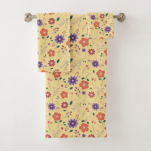 Vår Blommigt Bath Towel Set