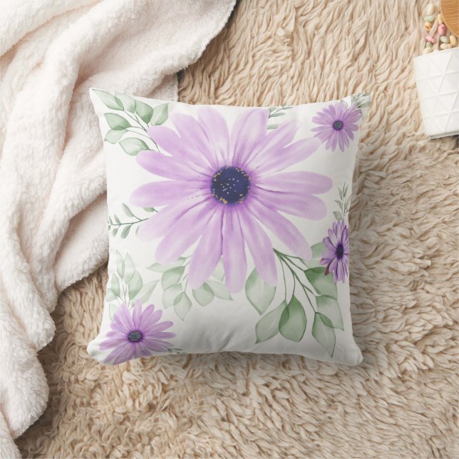 Vår Blommigt botaniskt Mönster färgstarkt Kudde (Filt)