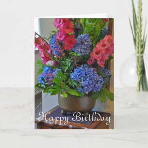 Vår blommigt bouquet kort
