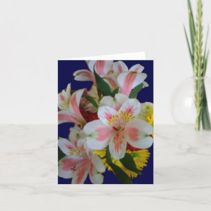 Vår Blommigt Bouquet Notecards Kort