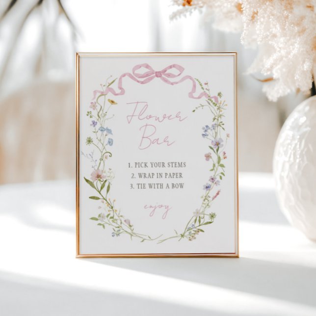 Vår Blommigt Bow Utandning nedre Pub Poster (Skapare uppladdad)