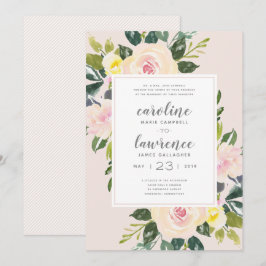 Vår Blommigt | Bröllopsinbjudan Inbjudningar