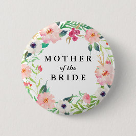 Vår Blommigt Budens mamma Bröllop Knapp