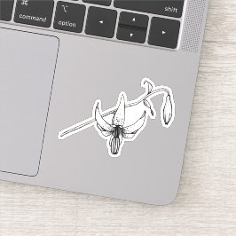 Vår Blommigt | Columbia Lily | Botaniskt märke Klistermärken