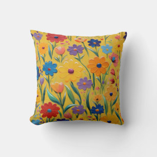 Vår blommigt-design kudde