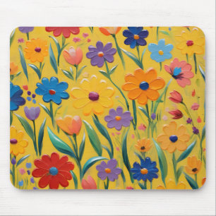 Vår blommigt-design musmatta