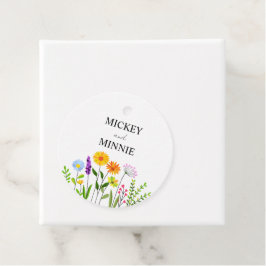 Vår blommigt elegant bröllop gåvor etiketter