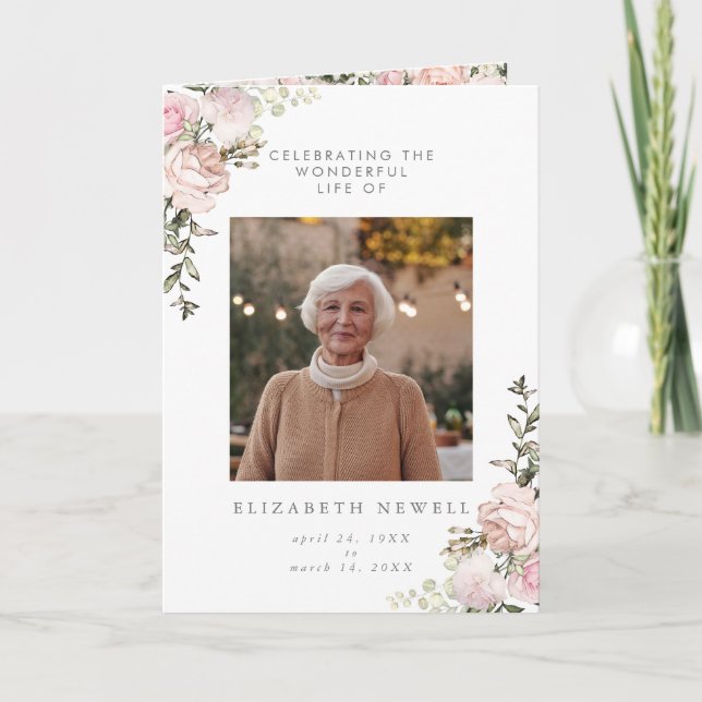 Vår Blommigt Folded Firande of Life Programme Program (Framsida)