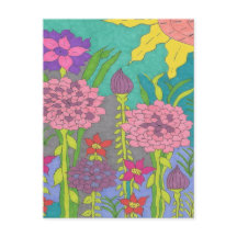 Vår Blommigt Garden Art