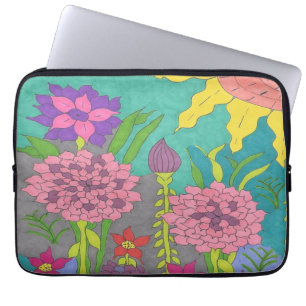 Vår Blommigt Garden Laptop Fodral