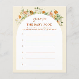 Vår Blommigt gissar att matkortet Baby