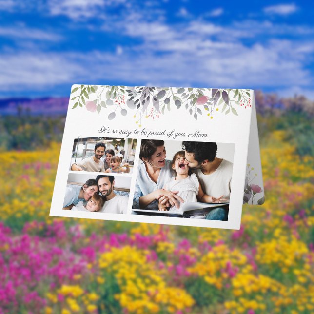 Vår Blommigt Grattis på födelsedagen Mamma-kort Kort (Skapare uppladdad)