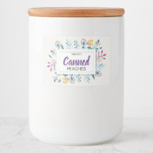 Vår Blommigt konserverade persikor