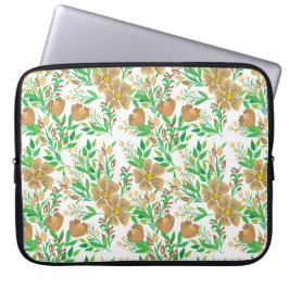 Vår Blommigt Laptop Fodral