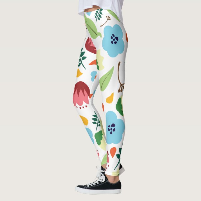 Vår Blommigt Leggings (Vänster)