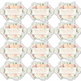 Vår Blommigt Leverera till gästAdressetiketter Klistermärken