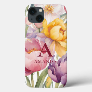 Vår Blommigt Monogram