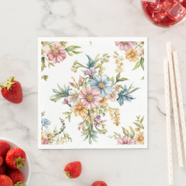 Vår Blommigt Mors dag Party Napkins Pappersservett
