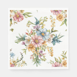 Vår Blommigt Mors dag Party Napkins Pappersservett