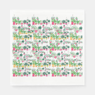Vår Blommigt Napkins Pappersservett