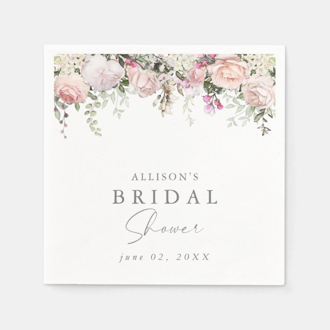 Vår Blommigt Napkins Pappersservett (Framsidan)