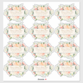 Vår Blommigt par Returetiketter Klistermärken