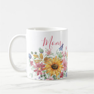 Vår Blommigt Personlig Mamma Kaffemugg