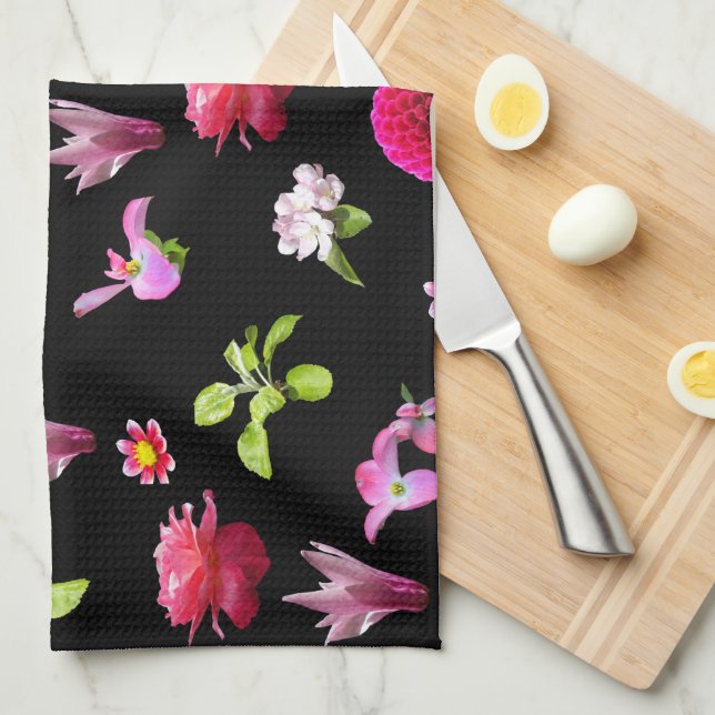 Vår Blommigt Photo Print Kitchen Towel Kökshandduk (Vikt i Fjärdedel)