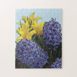 Vår Blommigt Pussel