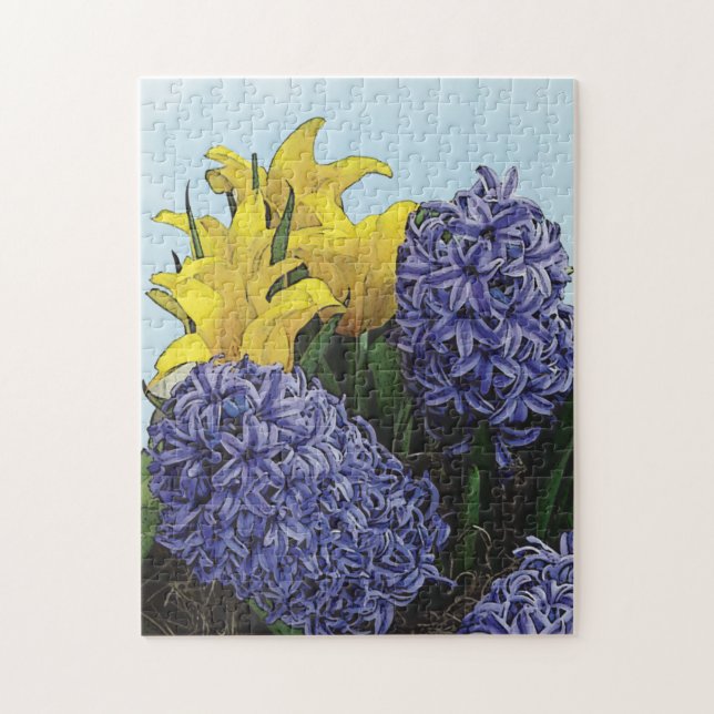 Vår Blommigt Pussel (Vertikal)