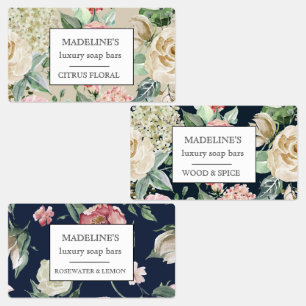 vår blommigt-tvål pub elegant-adhesion klistermärke