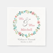 Vår Blommigt Utandning Bröllop