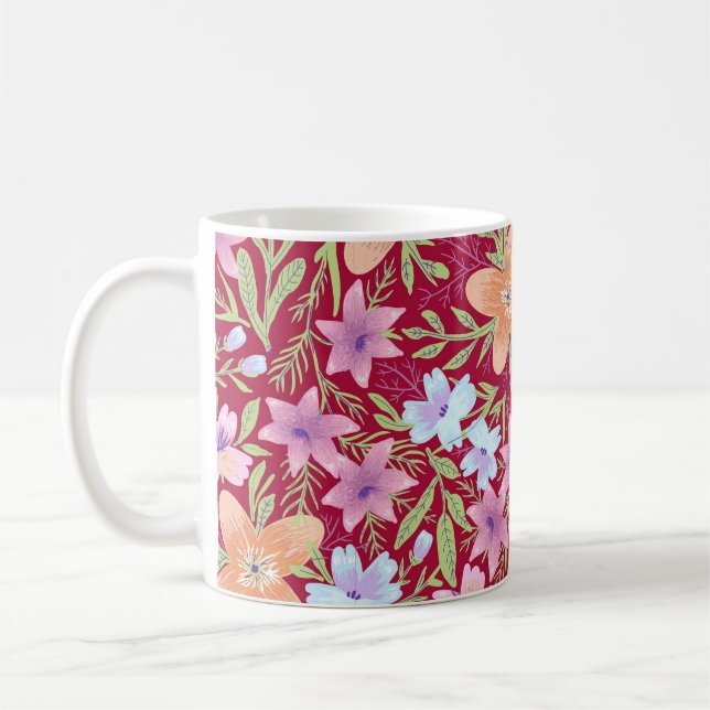 Vår Blommönster Kaffemugg (Vänster)