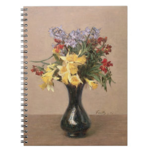 Vår blommor 1869 (olja på kanfas) anteckningsbok med spiral