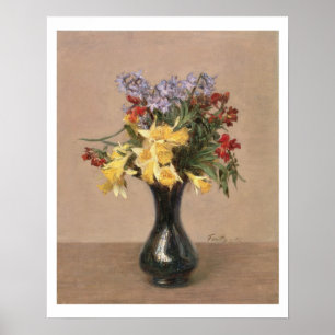 Vår blommor 1869 (olja på kanfas) poster