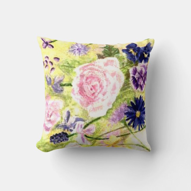 Vår blommor American MoJo Pillow Kudde (Framsida)