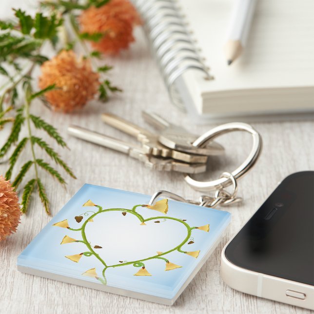 Vår blommor Art Keychain (Skapare uppladdad)