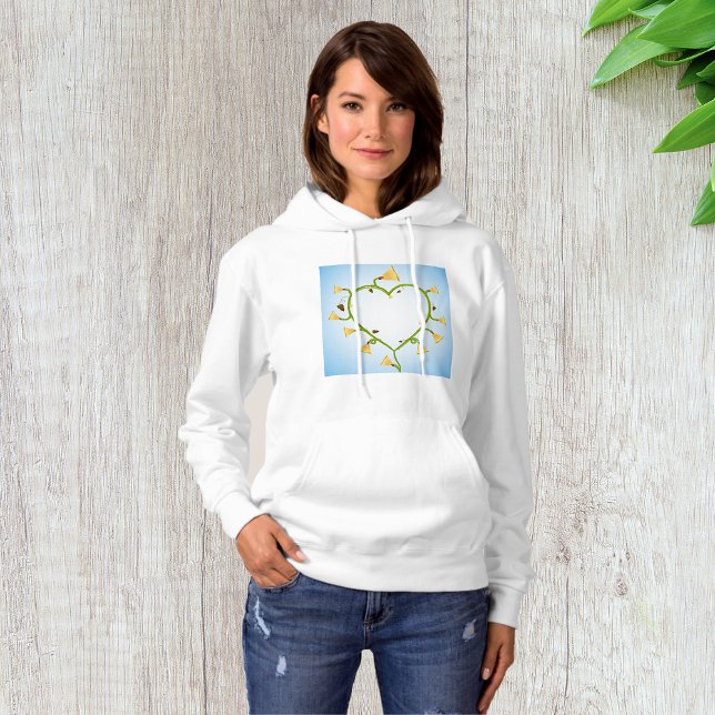 Vår blommor Art Womens Hoodie T Shirt (Skapare uppladdad)