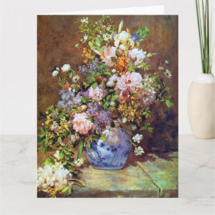 Vår blommor av Renoir Big Mors dag Kort
