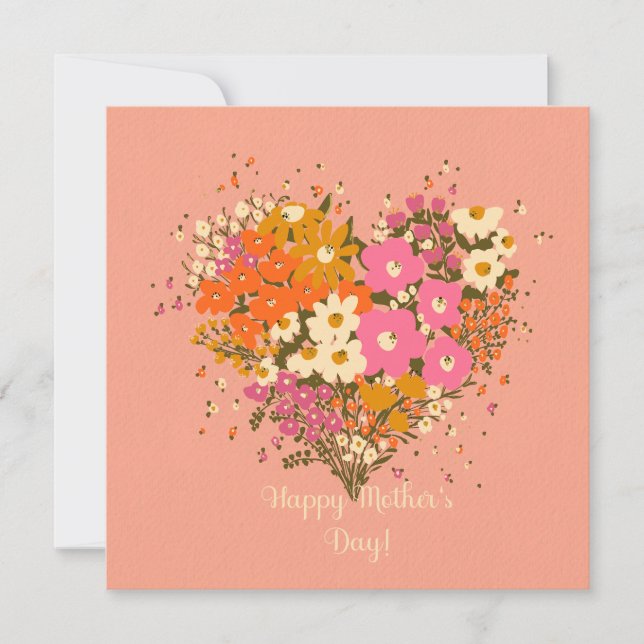 Vår blommor bouquet för mor (Framsida)