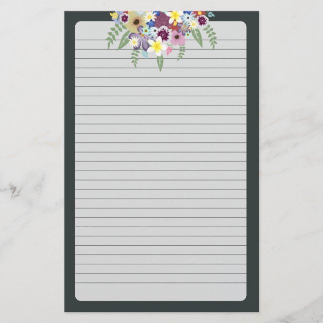 Vår blommor brevpapper (Framsida)