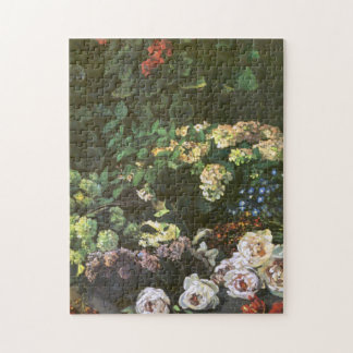Vår blommor Claude Monet Fine Art Pussel