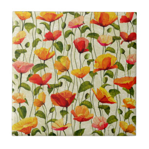 Vår blommor Design Kakelplatta