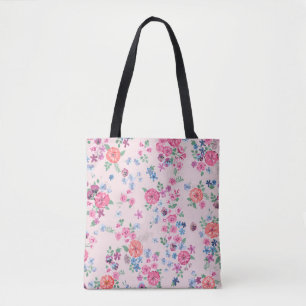 Vår blommor-design. Sömlöst blommönster. Pl Tygkasse