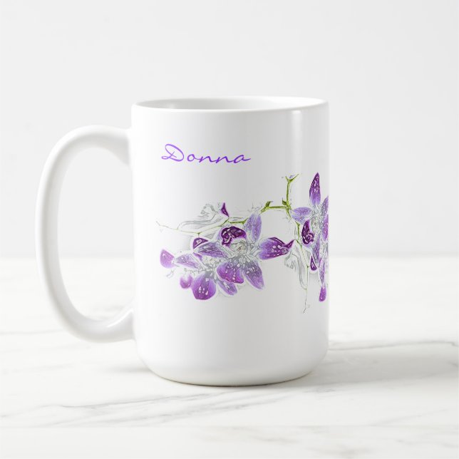 vår blommor - donna kaffemugg (Vänster)